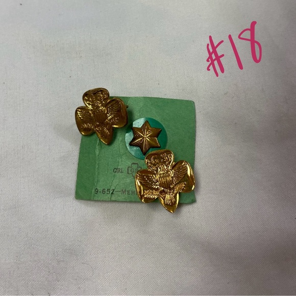 3 vintage Girl Scout pins (#18) - Picture 2 of 3